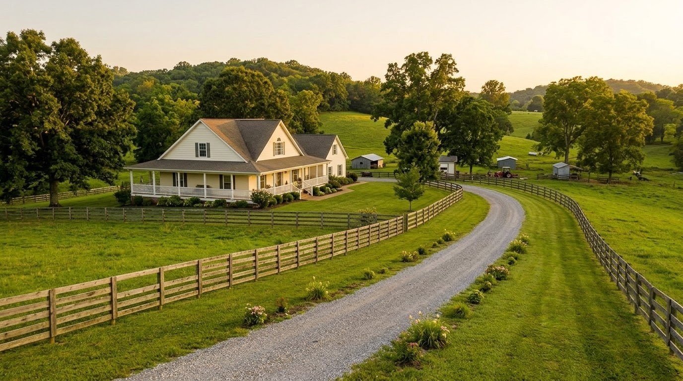 home Rural home with acreage in Southern Middle Tennessee